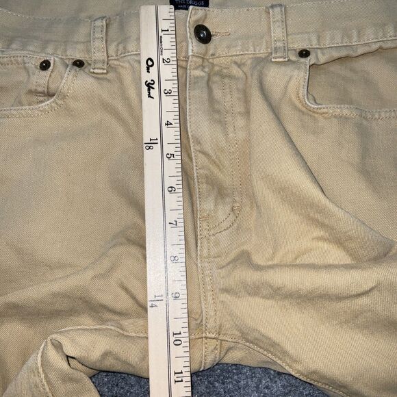 J.CREW Jeans Mens Size 36 Tan Denim THE DRIGGS Straight - Picture 5 of 11